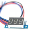 Вольтметр
Красный: power supply +
Черный: power supply -, измерение -
Синий: измерение +